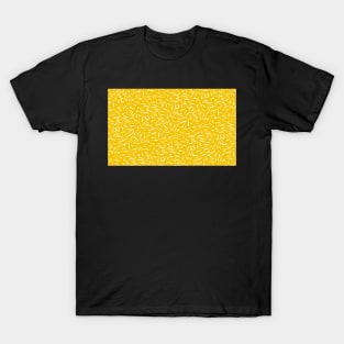 Yellow and White Abstract Lines T-Shirt